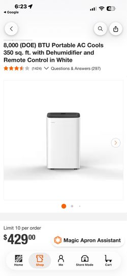 Brand new Toshiba smart portable ac