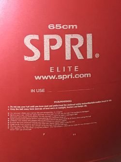65cm SPRI Exercise Ball w/ Holder