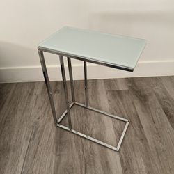 Metal & Glass Side Accent Table