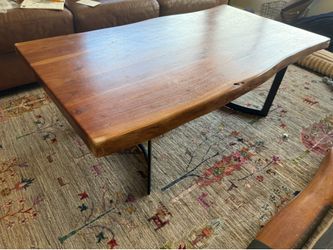 Ashley Live Edge Solid Wood Coffee Table