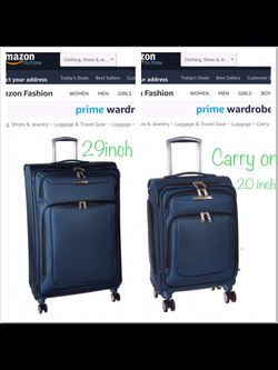 Samsonite Solyte DLX Expandable Softside Luggage with Spinner Wheels/ carry on 29 inch bag and 20 in