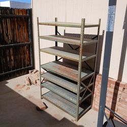 Metal shelves