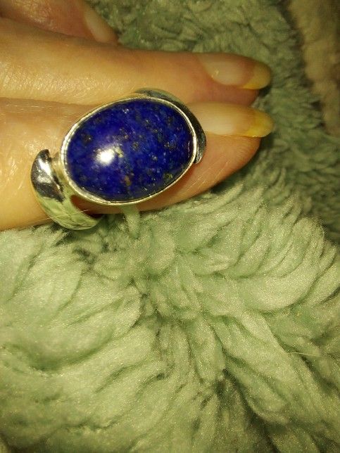 Genuine Lapus Lazuli Sterling Ring / Pickup Near Mall 205
