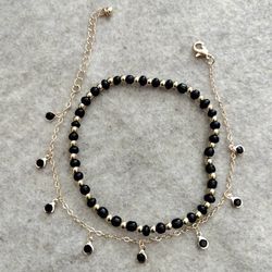2 Pieces Of Anklet Set