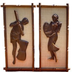 Vintage Wall Hangings Pair From Asia. (New, Never Been Used)