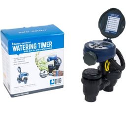 DIG RBC 8000 Battery Powered Irrigation Automatic Controller with 3/4" Anti-Siphon Valve - Advanced, Safe, and Convenient for Sprinklers or Drip Irrig