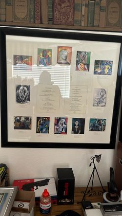 Picasso  At Bellagio One Of A Kind Framed First Week Dinner Menu With The Picasso Pictures Inside 