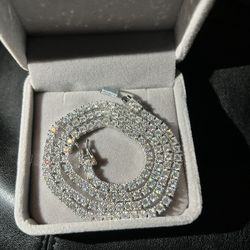 20 inch Moissanite Diamond Tennis Chain