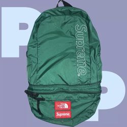 Supreme The North Face Trekking Convertible Backpack And Waist Bag (Green)