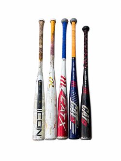Mixed Usssa and bbcor baseball bats