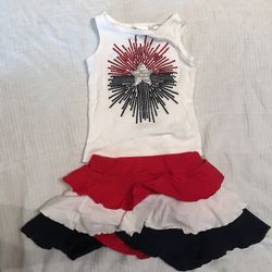 4th of July baby girl outfit