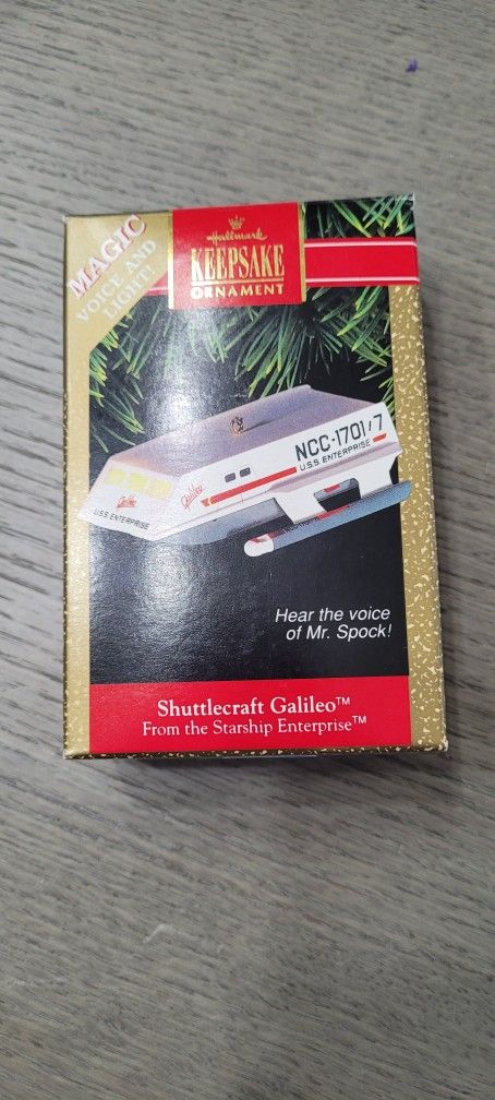 Hallmark Keepsake Shuttlecraft Galileo ornament NIB