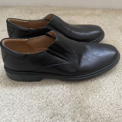 Brand New Bostonian Signia Soft Men’s Black Leather Slip-On Loafers - Size 10.5