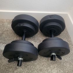 Adjustable Weights/Dumbbells