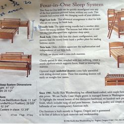 PRICED TO SELL- Solid maple twin beds, bunk beds, a trundle bed or high/low beds- you decide!