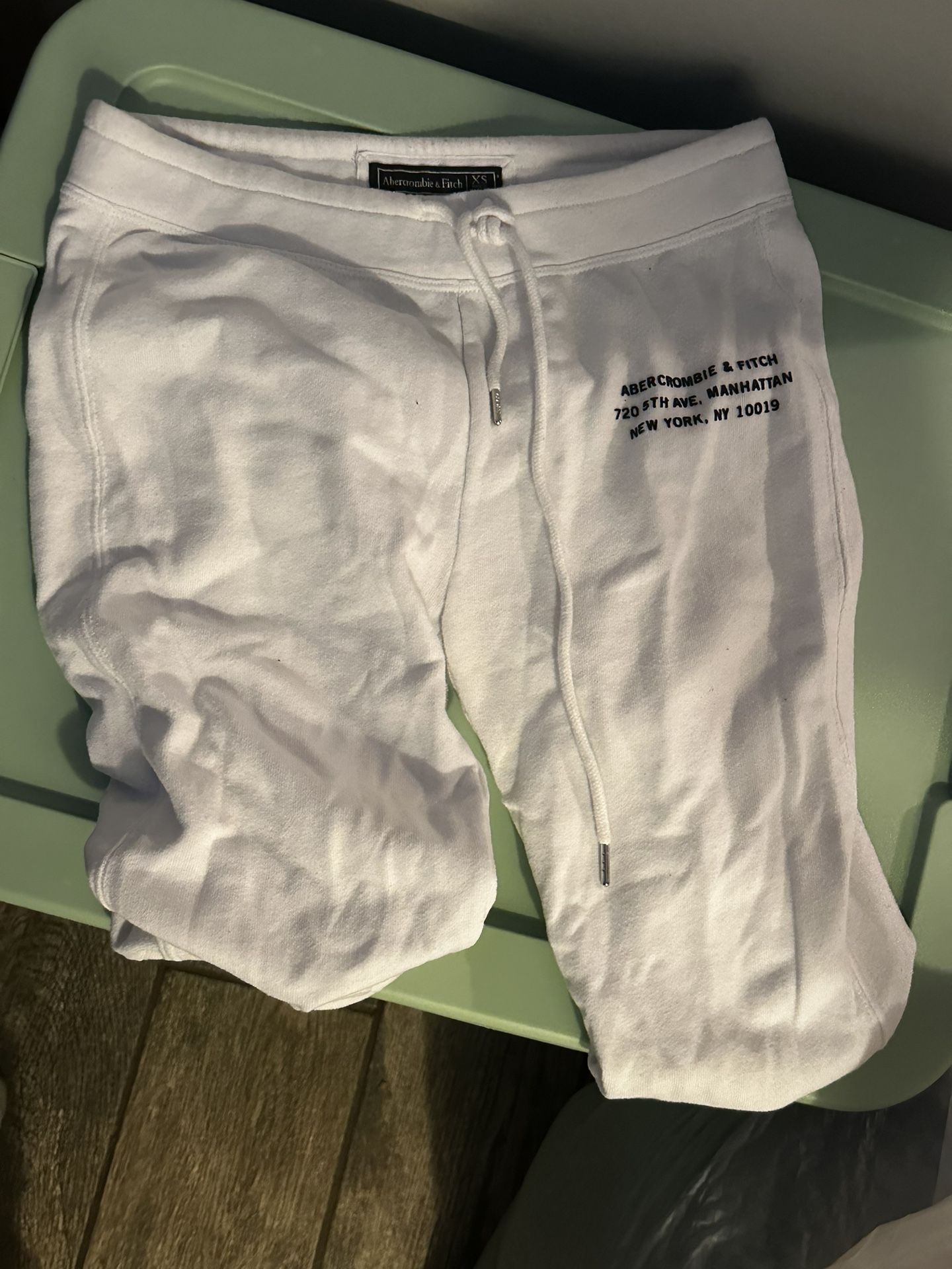 Abercrombie & Fitch White Sweats
