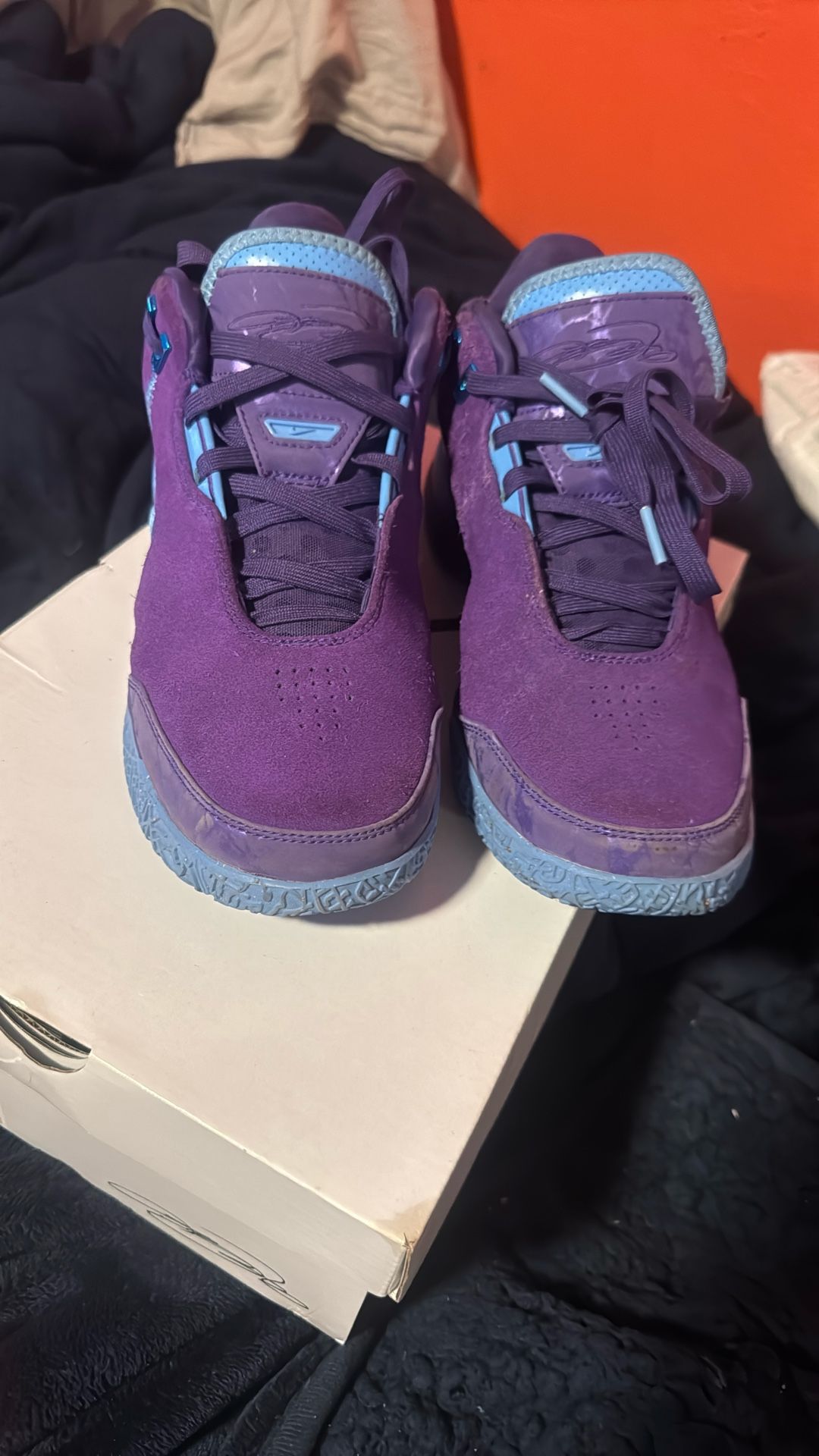 Zm lebron nxxt gen Ampd Field Purple Metallic Silver Violet Terrain Size 7.5