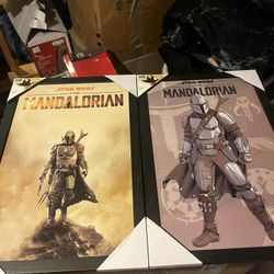 Star Wars Mandalorian Wall art 2pc