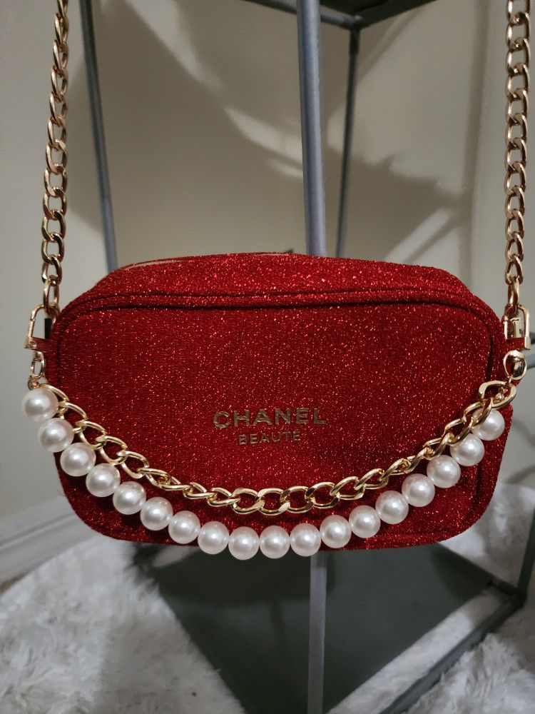 Chanel Red Beauty Bag