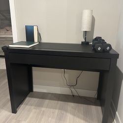 BLACK DESK - with Pull Out Drawer
