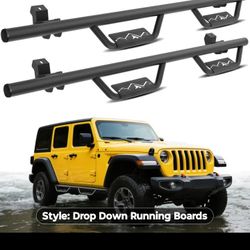 Jeep Wrangler Side Steps Nerf Rails JL/ JT ('18-25)
