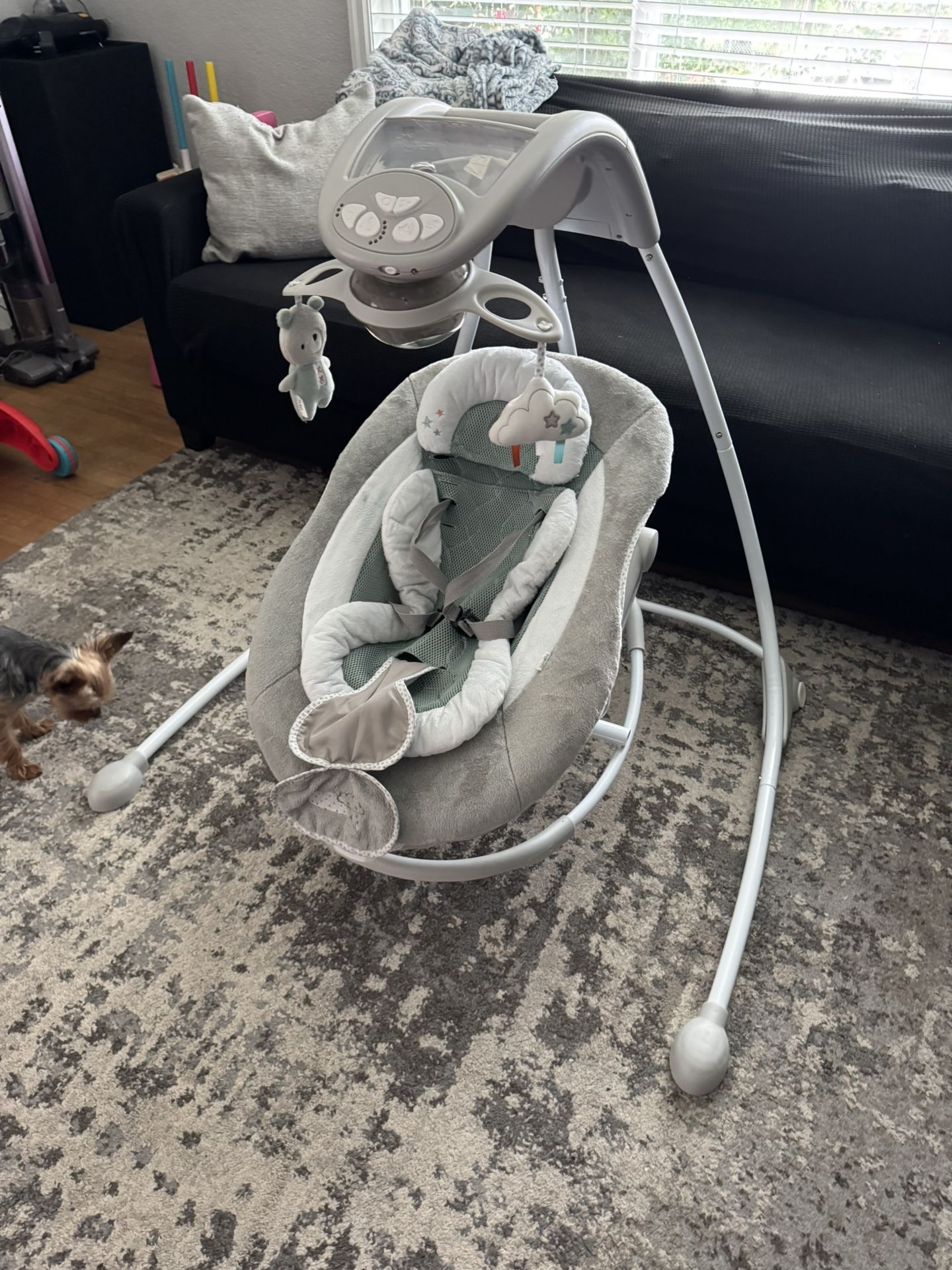 Ingenuity DreamComfort InLighten Cradling Swing & Rocker