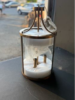 Progress Lighting Gilliam P500390-163 3-Light Hall & Foyer Pendant Vintage Brass NEW Open Box