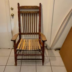 One Of A Kind Carved Wood Chair By Makolimi