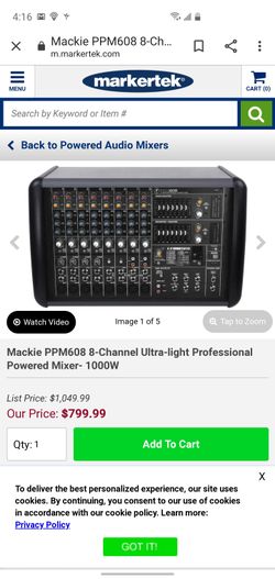 Mackie ppm608 mixer