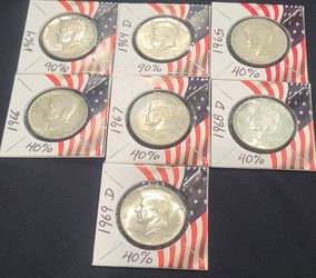 1964 to 1969 Kennedy Silver Half Dollar