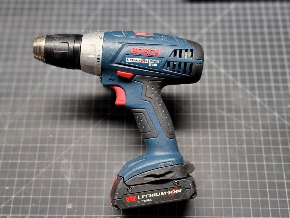 Bosch Litheon Drill With Charger And 2 Batteries