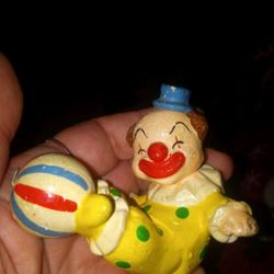 Vintage Clowns And Jester figurines 