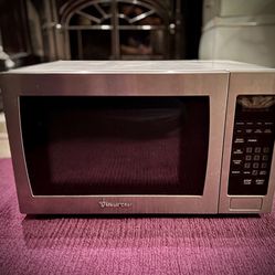 Silver microwave Magic Chef