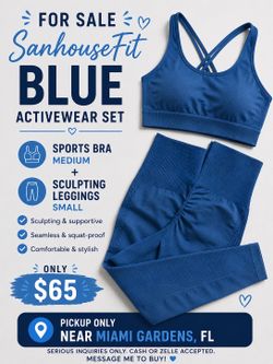 Blue activewear - set !