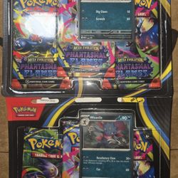 Pokemon TCG Phantasmal Flames 3 Pack Blister 2 Pack Weavile And Sneasel Set