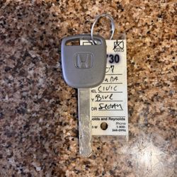 OEM Genuine Honda Key 