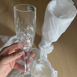 Pair of Crystal Champagne Flutes