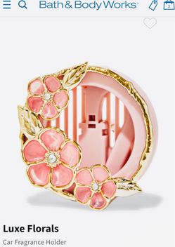 Charming! BATH & BODY WORKS ✨🌸LUXE FLORALS 🌸✨Car Visor & Vent Clip fragrance holder