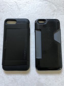 2 iPhone 8/7/6 plus black cases