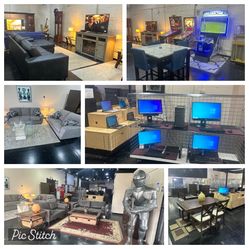 Laptops, Computers, Furniture, TVs, DVDs, CDs, Vinyl, Pinball Machines And More