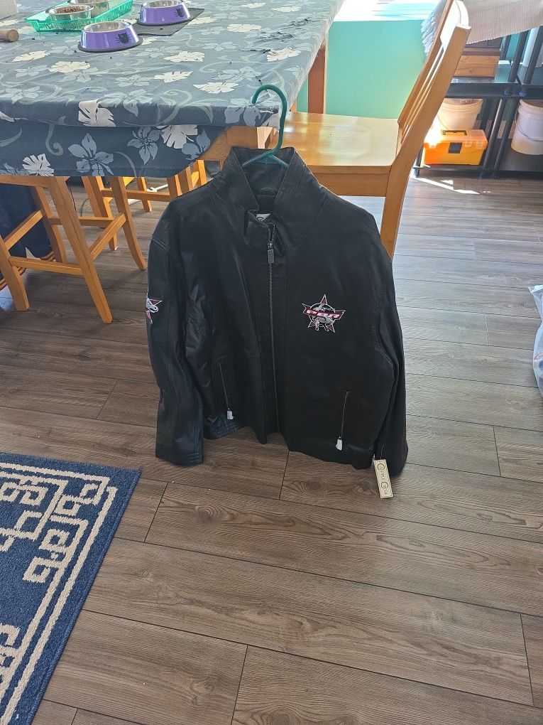 Men 100% Leather rodeo Jacket