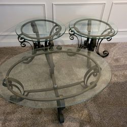 Vintage Glass Table Set