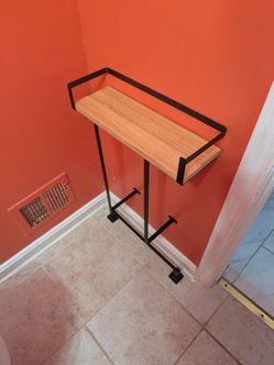 Wall-Mounted Towel Holder w/ Built-in Shelf