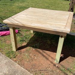Handmade Table-unfinished Ready To Stain/paint 