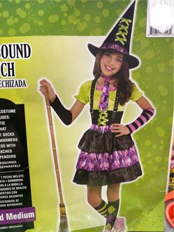 New, Girls Witch Costume size 5-7