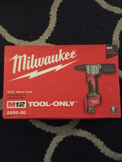 Milwaukee rivit tool read profile