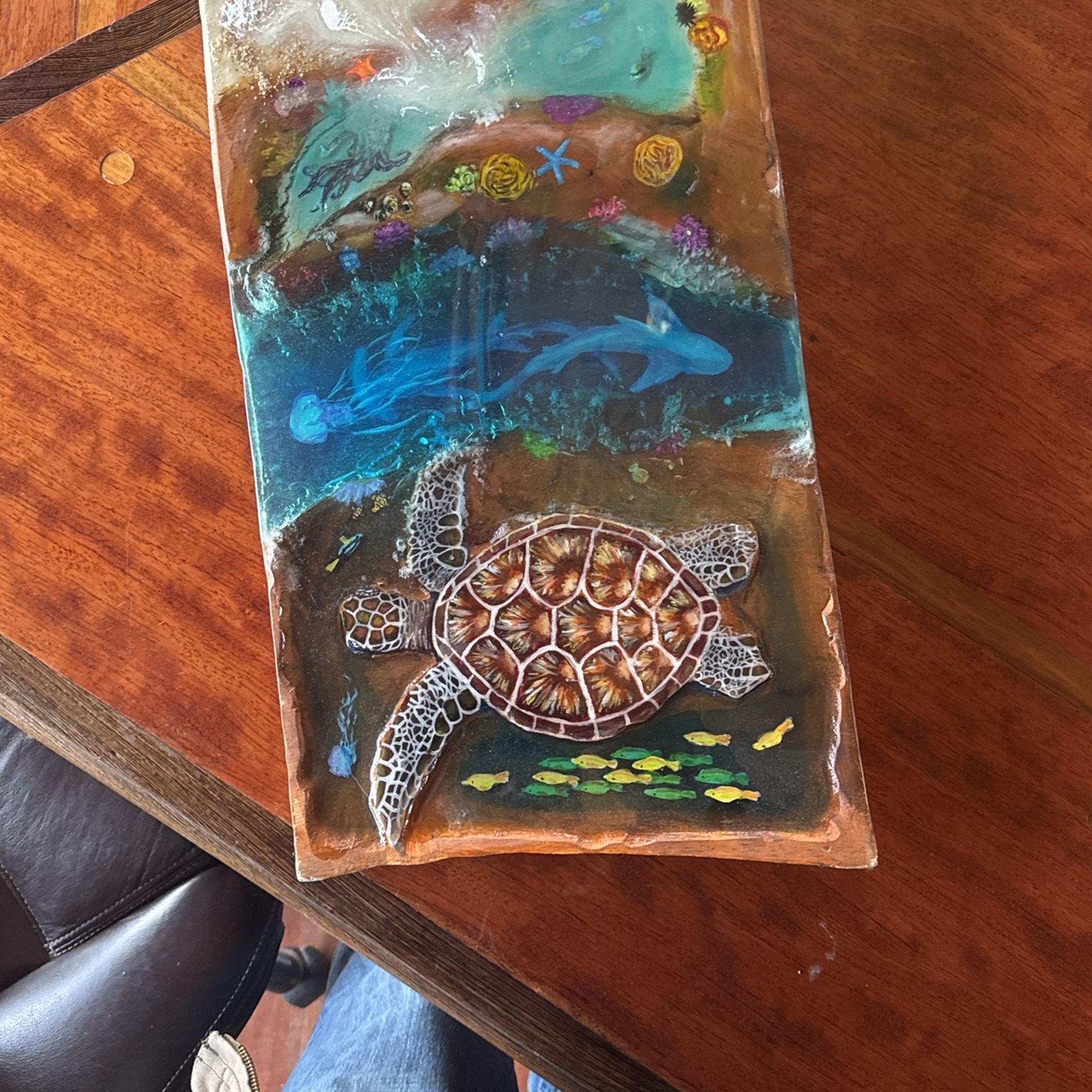 Tropical Resin Artwork From Hawaii