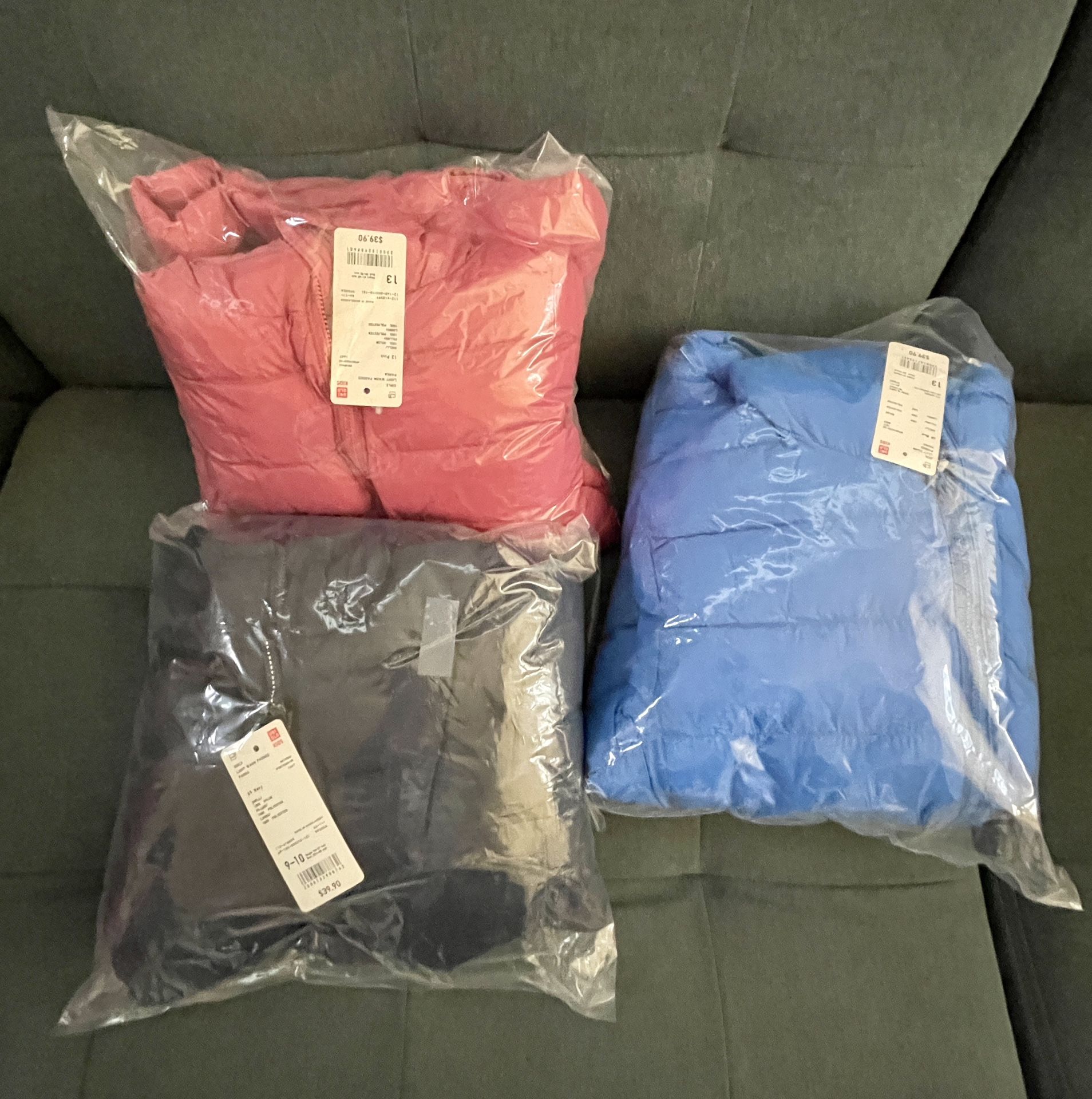 Kid Jacket Uniglo Brand New With Tag Jacket Brand New w/Tag Light Warm Uniglo Padded Washable Parka Pink Size13