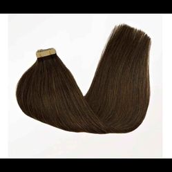 18” Chocolate Brown Tape-in Extensions 
