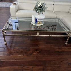 Coffee Table Glass And Metal 